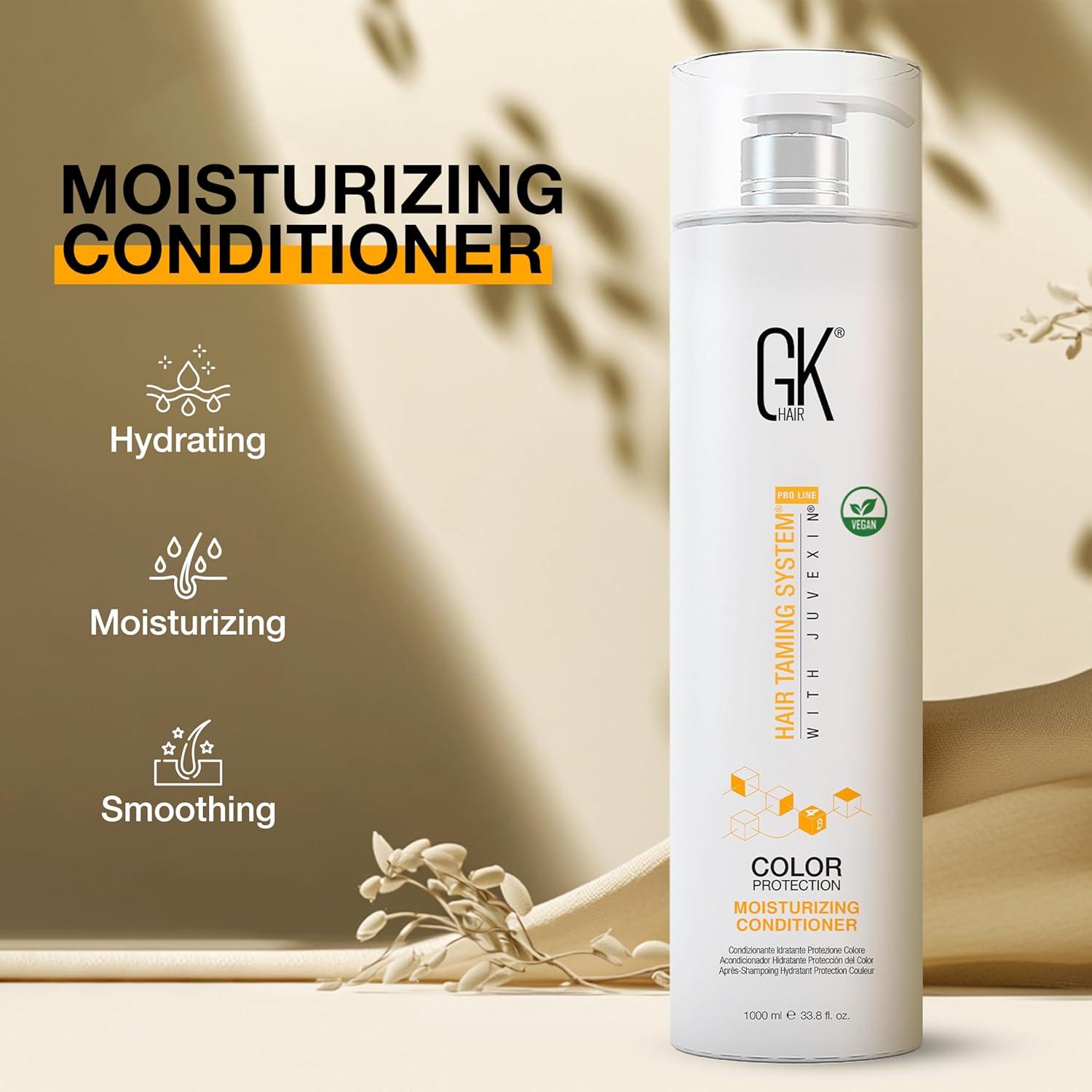 image:imageGK HAIR Moisturizing Conditioner Colored Hair Treated for Dry Damaged Repair Curls Intense Hydration Strengthening Frizz Control Keratin Treatment Paraben Phthalate amp Sulfate Free 338 OZ338 Fl Oz