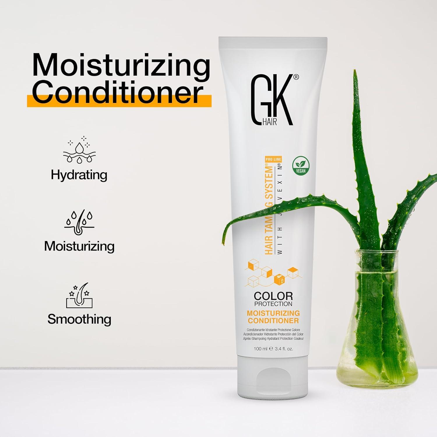 image:imageGK HAIR Moisturizing Conditioner Colored Hair Treated for Dry Damaged Repair Curls Intense Hydration Strengthening Frizz Control Keratin Treatment Paraben Phthalate amp Sulfate Free 338 OZ34 Fl Oz
