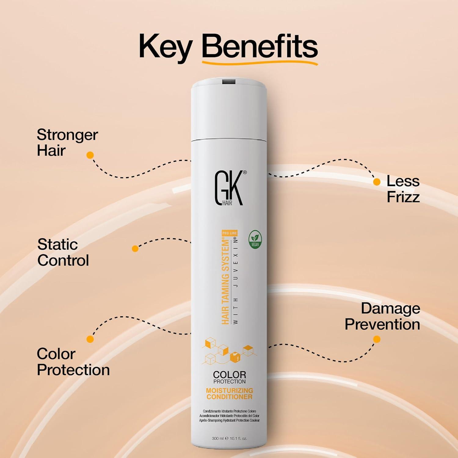 image:imageGK HAIR Moisturizing Conditioner Colored Hair Treated for Dry Damaged Repair Curls Intense Hydration Strengthening Frizz Control Keratin Treatment Paraben Phthalate amp Sulfate Free 338 OZ101 Fl Oz
