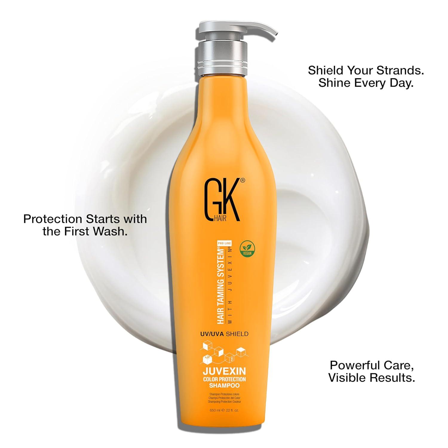 image:imageGK HAIR Shield Conditioner 811 Fl Oz UV Protection Conditioner for Color Treated Hair Moisturizing Conditioner for Dry Damaged Hair Hydrating Repair Conditioner with Aloe Vera amp Natural OilsShampoo 22 Fl Oz