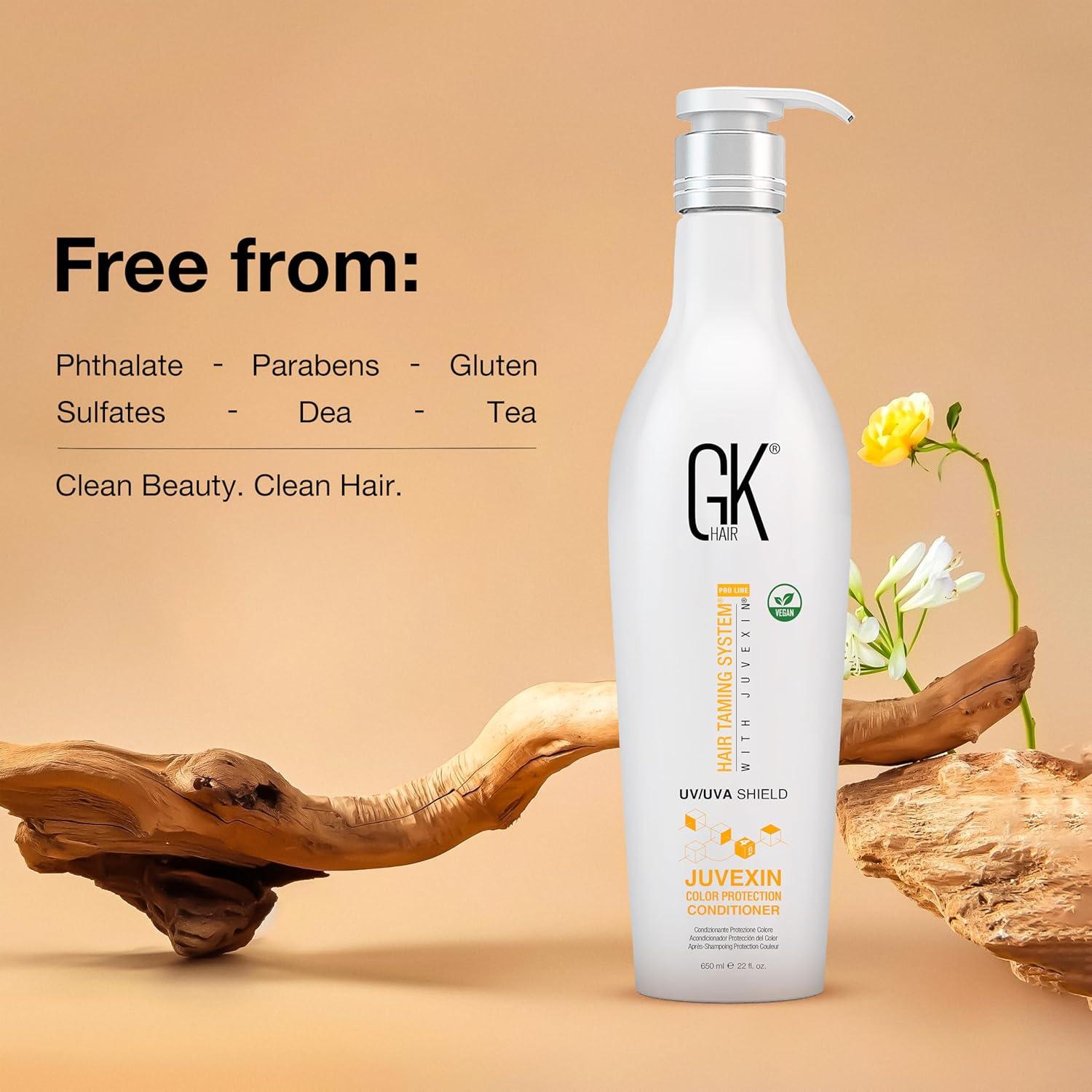 image:imageGK HAIR Shield Conditioner 811 Fl Oz UV Protection Conditioner for Color Treated Hair Moisturizing Conditioner for Dry Damaged Hair Hydrating Repair Conditioner with Aloe Vera amp Natural OilsConditioner 22 Fl Oz