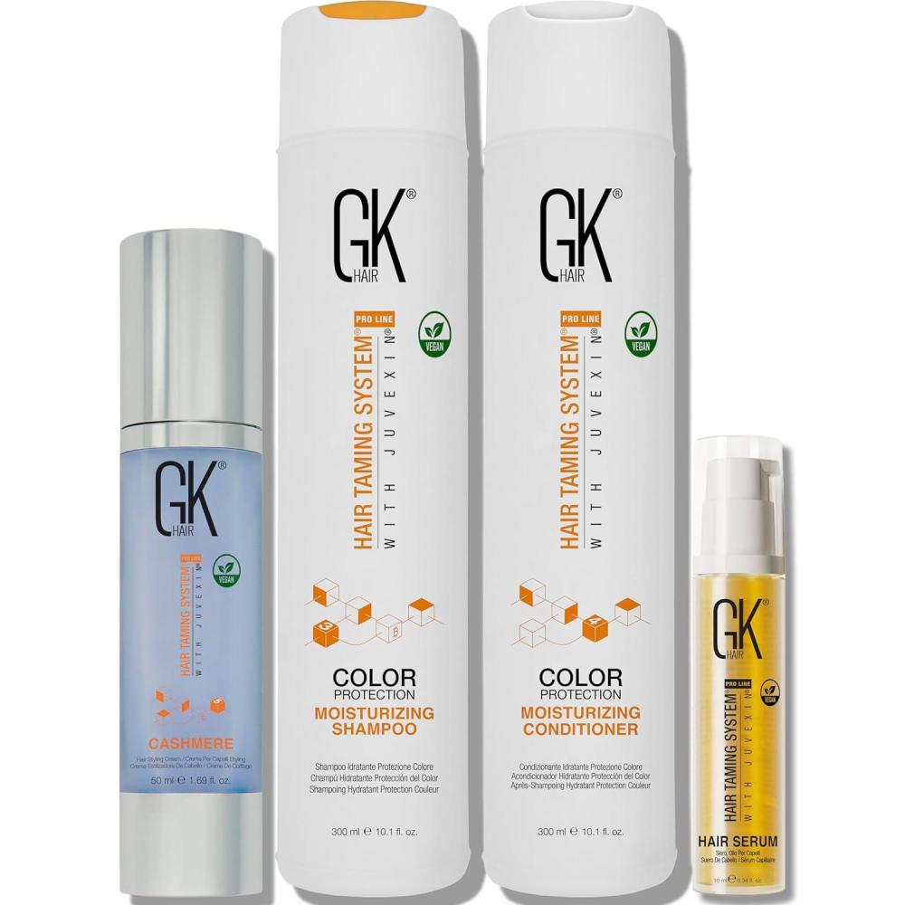 image:imageGK HAIR Global Keratin Moisturizing Shampoo and Conditioner Sets Moist 100ml Cashmere 50mlDUOSerumCashmere