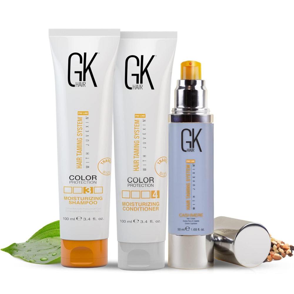 image:imageGK HAIR Global Keratin Moisturizing Shampoo and Conditioner Sets Moist 100ml Cashmere 50mlMoisturizing Duo 100ml with Cashmere 50ml