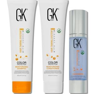 GK HAIR Global Keratin Moisturizing Shampoo and Conditioner Sets (Moist 100ml Cashmere 50ml)(Moist 100ml Cashmere 50ml)