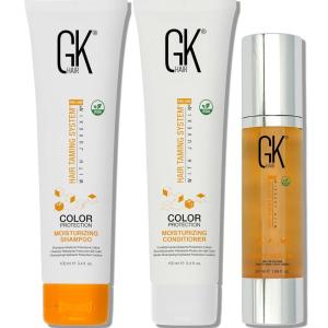 GK HAIR Global Keratin Moisturizing Shampoo and Conditioner Sets (Moist 100ml Cashmere 50ml)(Moisturizing Duo 100ml with Serum 50ml)