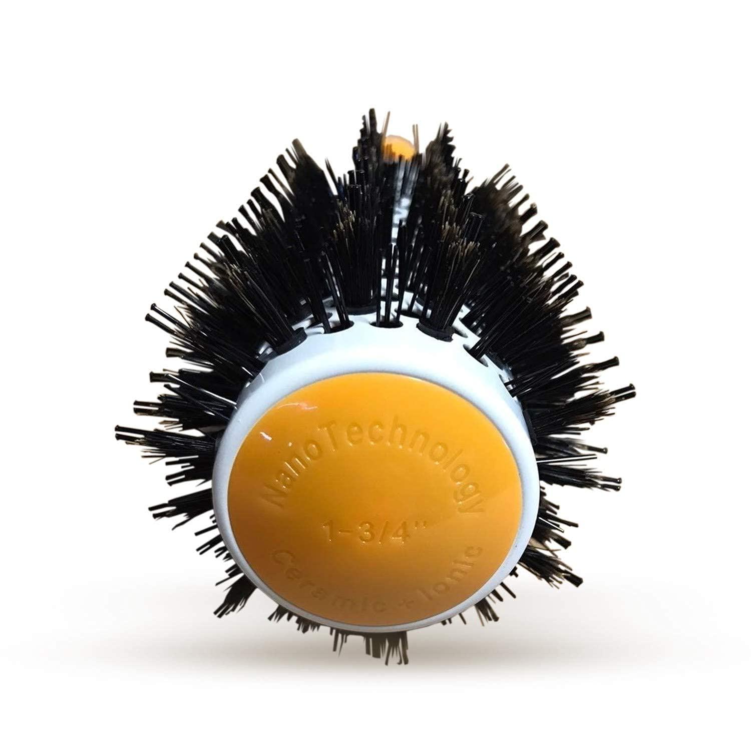image:imageGK HAIR Global Keratin Professional Large Thermal Extra Round Brush 43mm Ceramic Coated Barrel Anti Static Frizz Control Blow Drying Styling Detangling for Long Short Curly Tangle Straight Hair UnisexExtra Round Brush 43mm