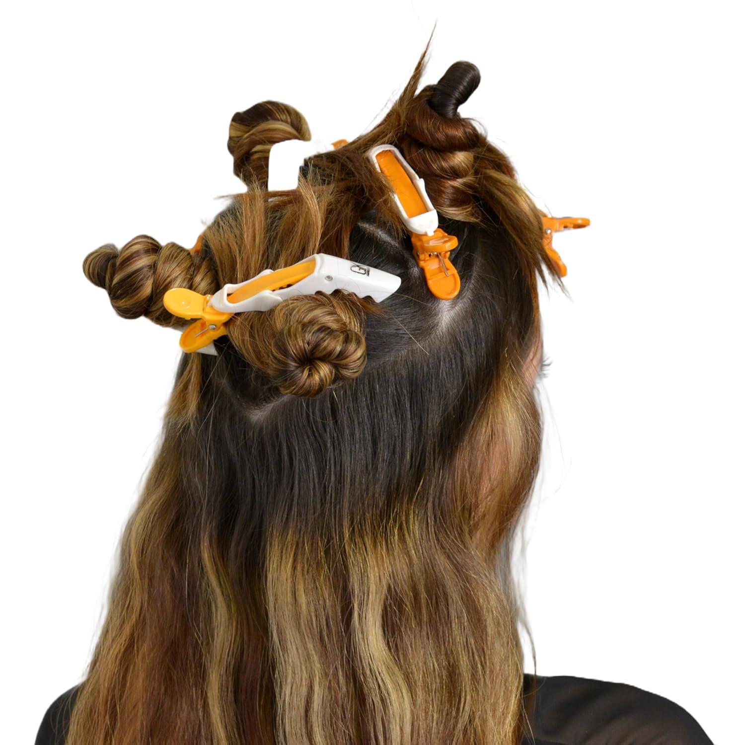image:imageGK HAIR Global Keratin Shark Clips 6 pack for Hairs Sectioning clips for curling hair Styling Cutting and Coloring Professional Grip for Thick Curly or Volume Hair