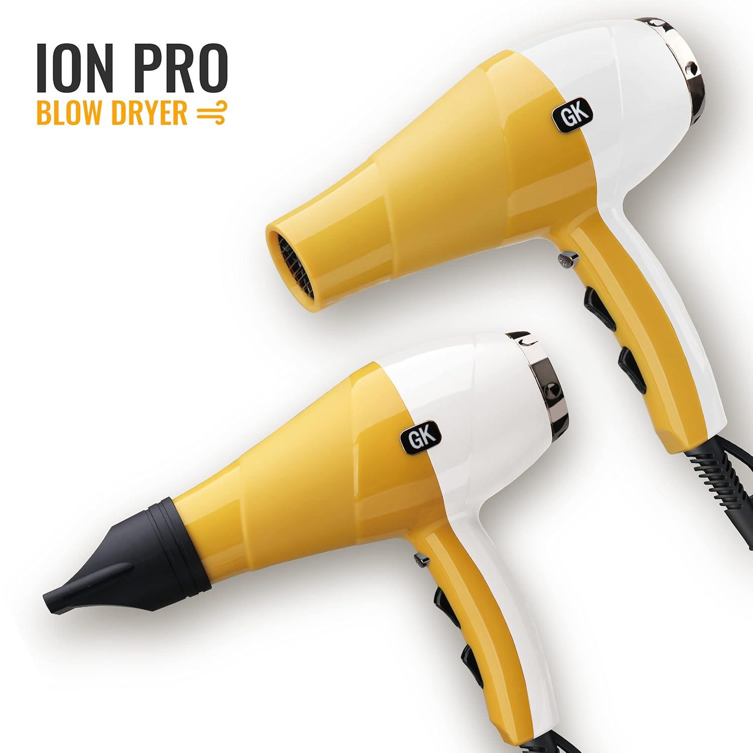 image:imageGKhair Ion Pro Blow Dryer Professional Salon Grade 2 Speed amp 3 Heat Settings Cool Shot Function Blowdry Hairdryer for All Hair Types US Plug 1875W