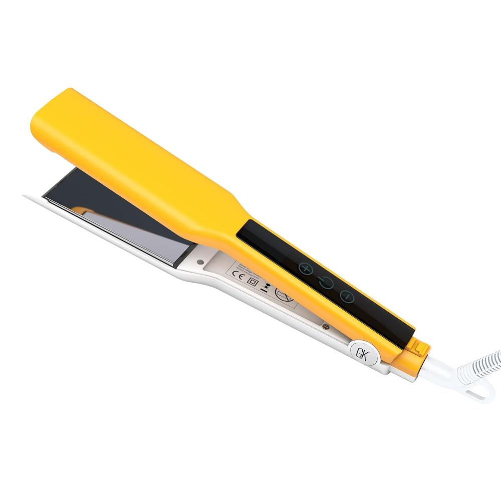 image:imageGK HAIR Global Keratin One Control Titanium Styling Flat Iron 15 inches Wide Plates Auto Shutoff Professional Straightener All Hair Types 150C232CEasy Control