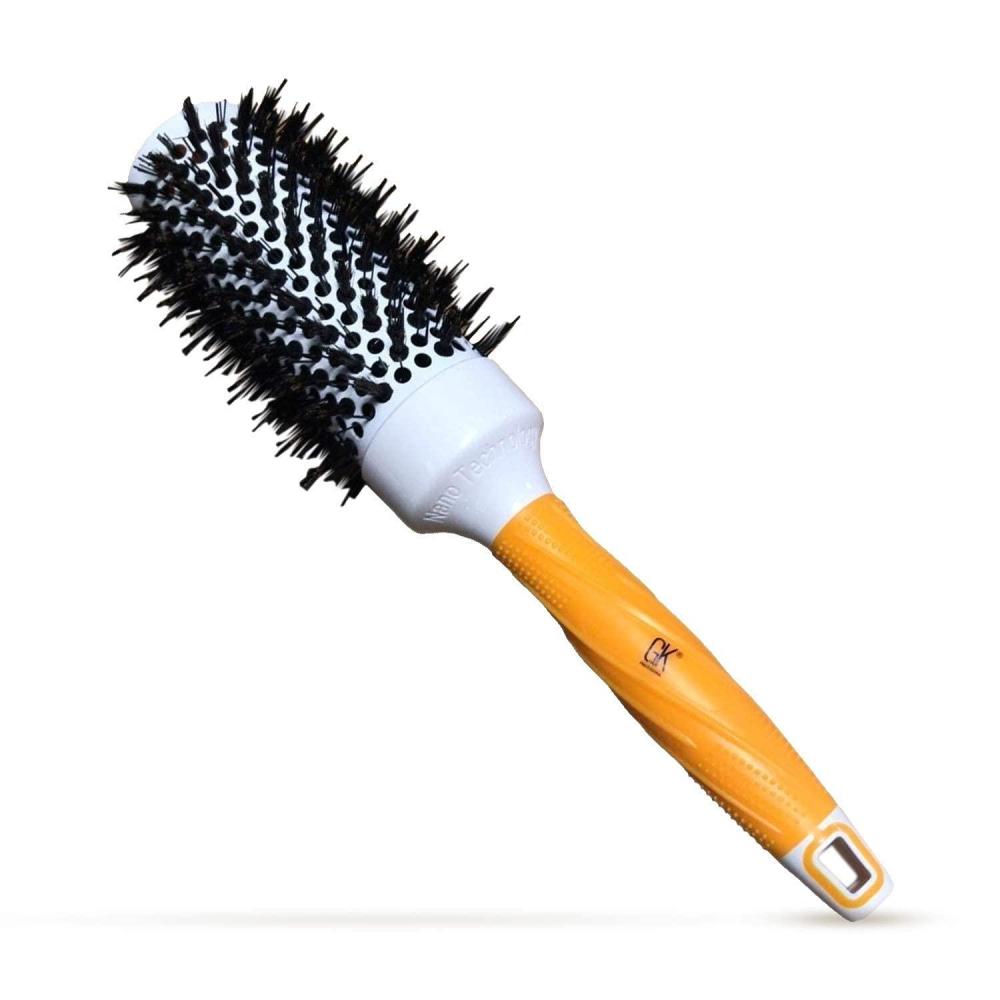 image:imageGK HAIR Global Keratin Professional Large Thermal Extra Round Brush 43mm Ceramic Coated Barrel Anti Static Frizz Control Blow Drying Styling Detangling for Long Short Curly Tangle Straight Hair UnisexExtra Round Brush 53mm