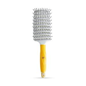 GK HAIR Global Keratin Professional Curved Vented Brush 3 Inch for Blow Drying Styling Detangling Vent Brush with Pin Bristles & Non Slip Grip for Long Curly Tangled Straight & Thick Hair – Unisex(Vent Brush 3 Inch)