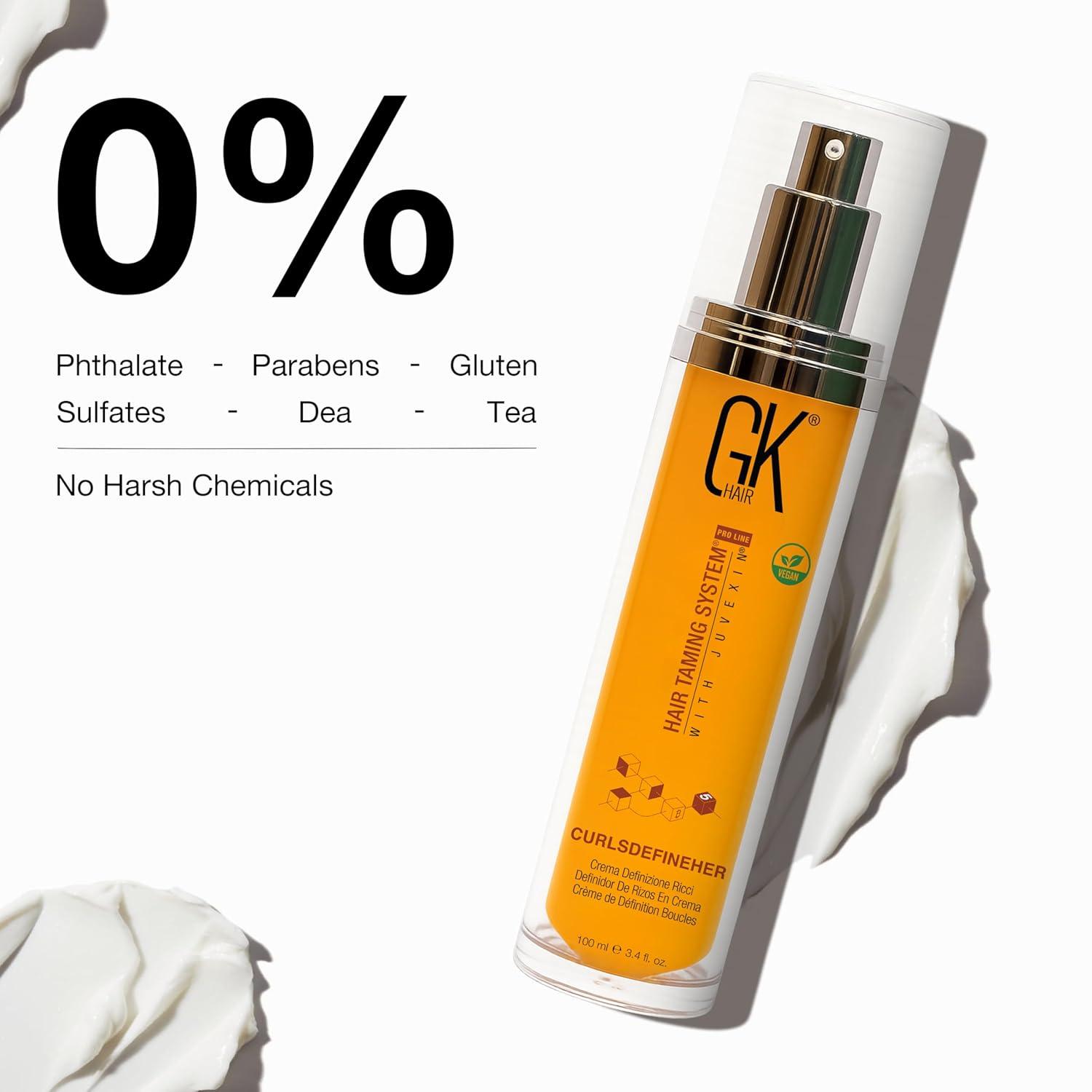 image:imageGK HAIR Global Keratin VolumizeHer 34 Fl Oz100ml Hair Spray AntiFrizz Hair Straightener Heat Protectant Spray For Volume Texture amp Hold ParabenFreeCurlsDefineHer 34FlOz