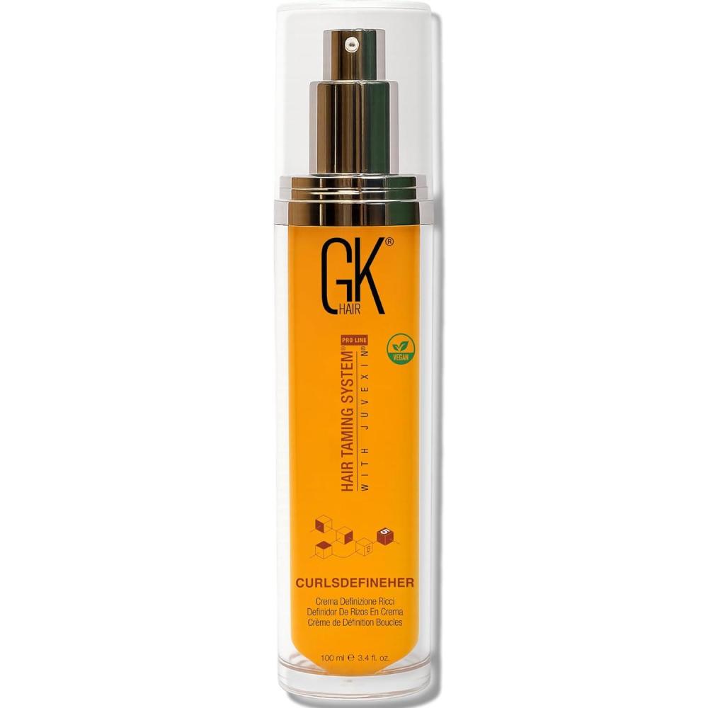 image:imageGK HAIR Global Keratin VolumizeHer 34 Fl Oz100ml Hair Spray AntiFrizz Hair Straightener Heat Protectant Spray For Volume Texture amp Hold ParabenFreeCurlsDefineHer 34FlOz
