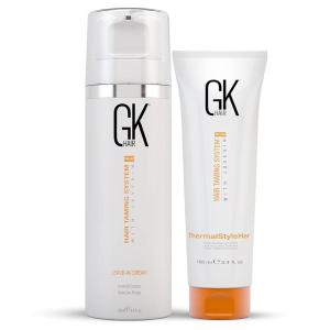 GK HAIR Global Keratin Leave in Conditioner Cream 130ml For Detangling Smoothing Strengthening Moisturizing & Frizz Control-ThermalStyleHer – 100ml/3.4oz
