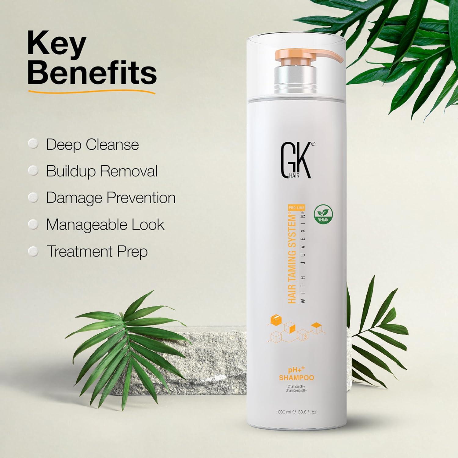 image:imageGK HAIR Balancing Shampoo Repairs Dry Damage For Oily Flaky Itchy Scalp Thinning Removes Impurities Deep Cleansing Natural Moisture Keratin Treatment Sulfate Parabem Free All Hair Types 338 Ounce338 Fl Oz