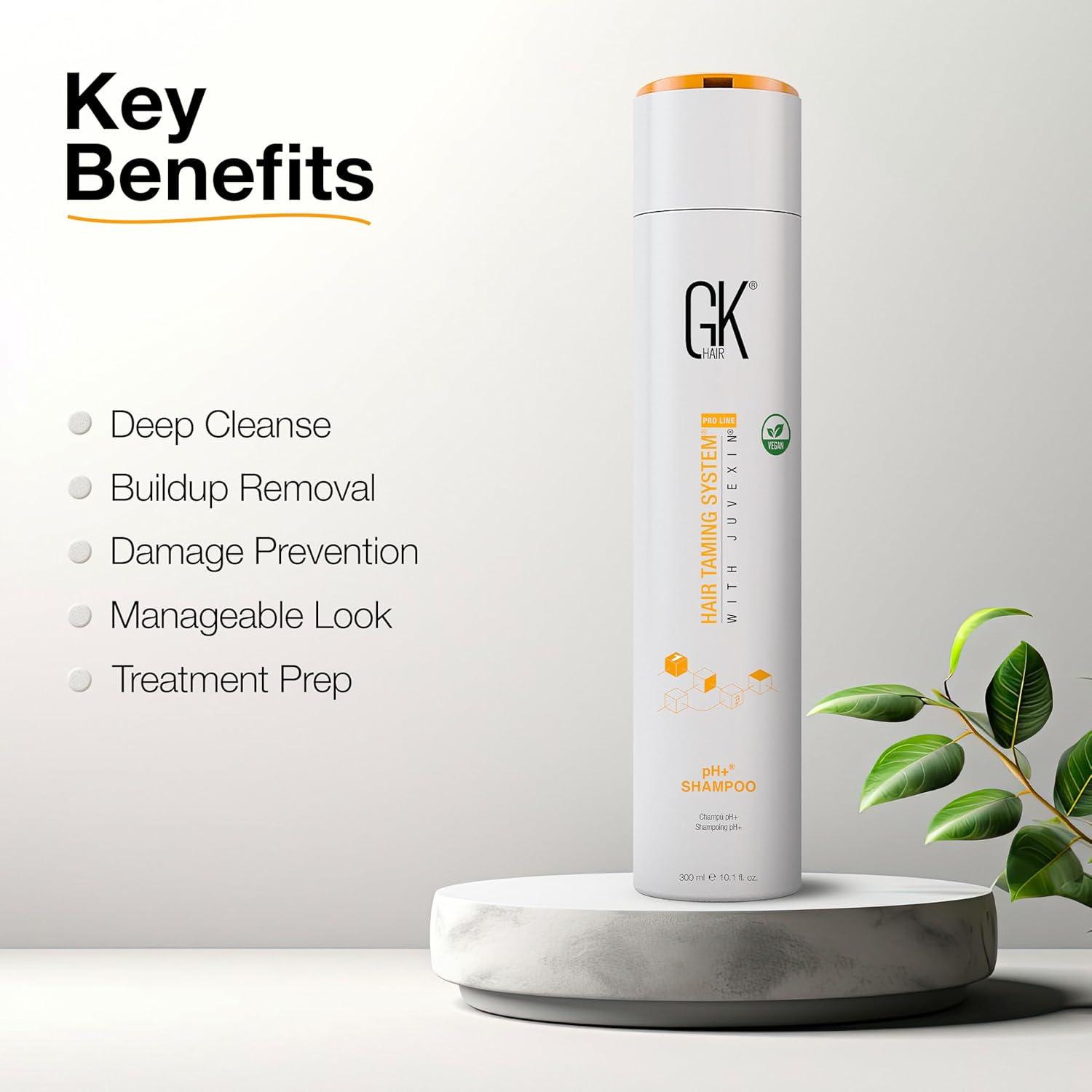 image:imageGK HAIR Balancing Shampoo Repairs Dry Damage For Oily Flaky Itchy Scalp Thinning Removes Impurities Deep Cleansing Natural Moisture Keratin Treatment Sulfate Parabem Free All Hair Types 338 OuncePh Shampoo 101 Fl Oz