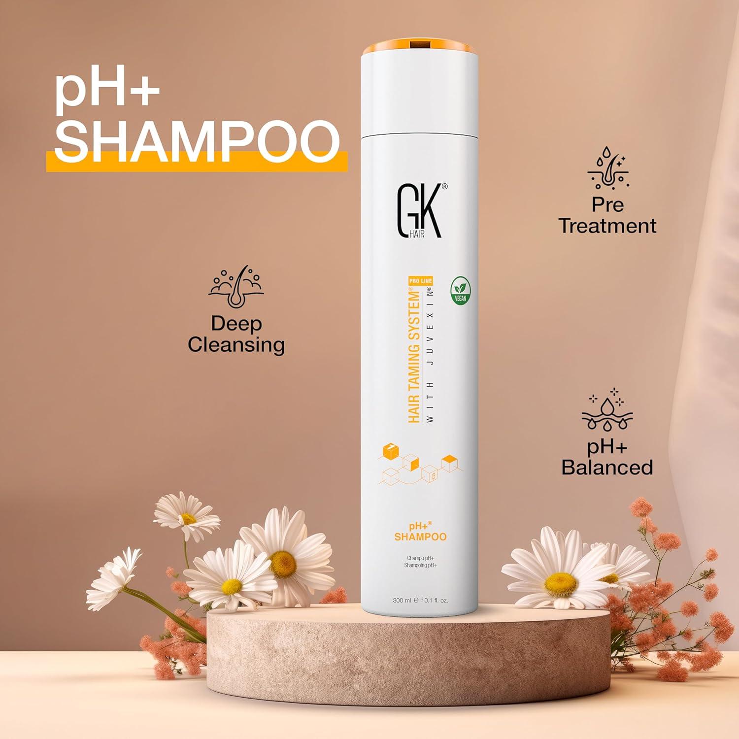 image:imageGK HAIR Balancing Shampoo Repairs Dry Damage For Oily Flaky Itchy Scalp Thinning Removes Impurities Deep Cleansing Natural Moisture Keratin Treatment Sulfate Parabem Free All Hair Types 338 OuncePh Shampoo 101 Fl Oz