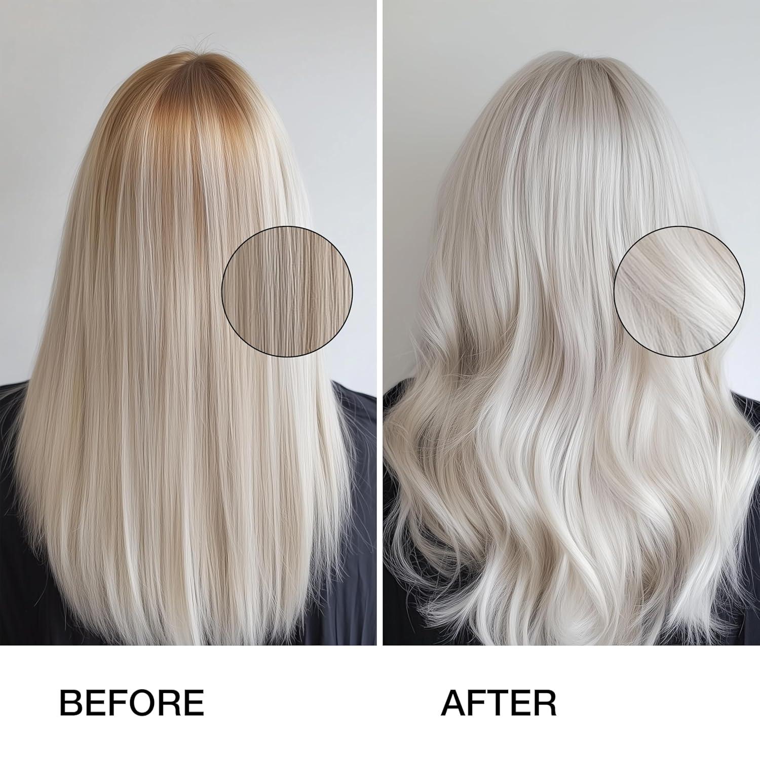 image:imageGK HAIR Bombshell Cream purple leave in conditioner 34 Fl Oz100ml Hair Toner for Brassy Hair Smoothing Moisturizing Hydrating Frizz Control for Blonde Damaged Hair Removes Yellow Tones Flyaways34 Fl Oz
