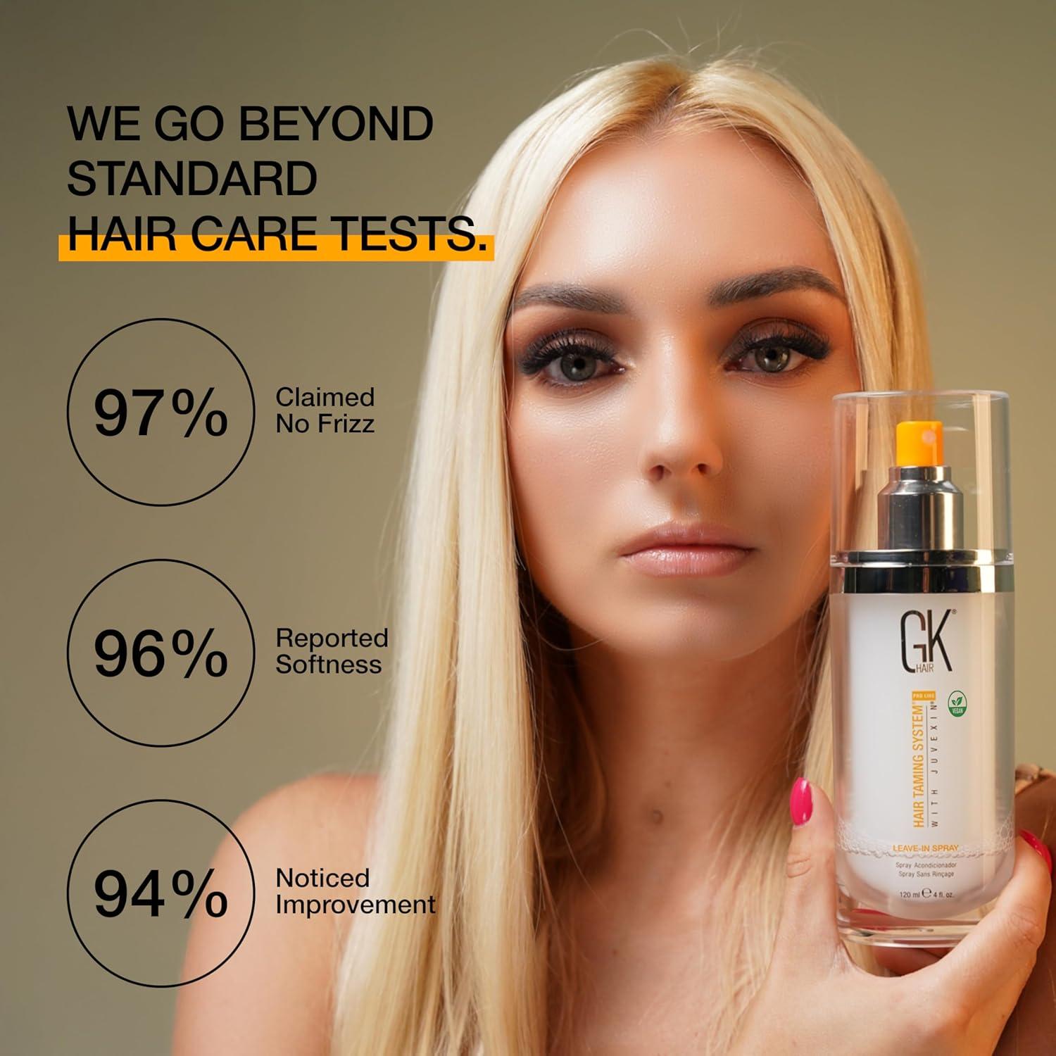 image:imageGK HAIR Bombshell Cream purple leave in conditioner 34 Fl Oz100ml Hair Toner for Brassy Hair Smoothing Moisturizing Hydrating Frizz Control for Blonde Damaged Hair Removes Yellow Tones Flyaways4 Fl Oz