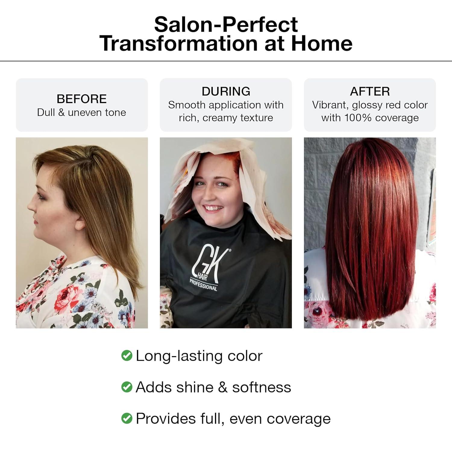 image:imageGK HAIR Color Cream 64 Dark Copper Blonde100 Grey Coverage Semi DemiPermanent Results810 VolSemi203040 VolPermanent Professional Salon Quality Hair Dye For Women amp Men 34 OzDark Copper Blonde 64