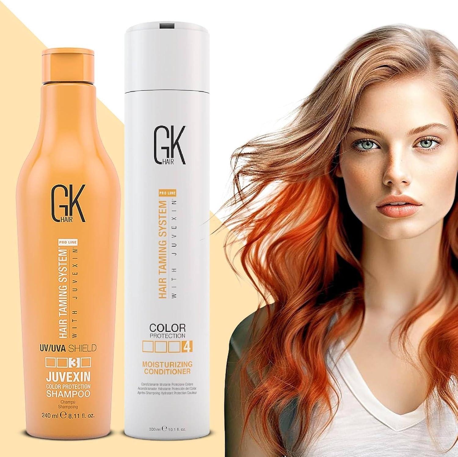 image:imageGK HAIR Color Shield Shampoo and Moisturizing Conditioner Kit with no Paraben and Sulfate for Environmentally Stressed Heat Damaged and Color Treated Hairs
