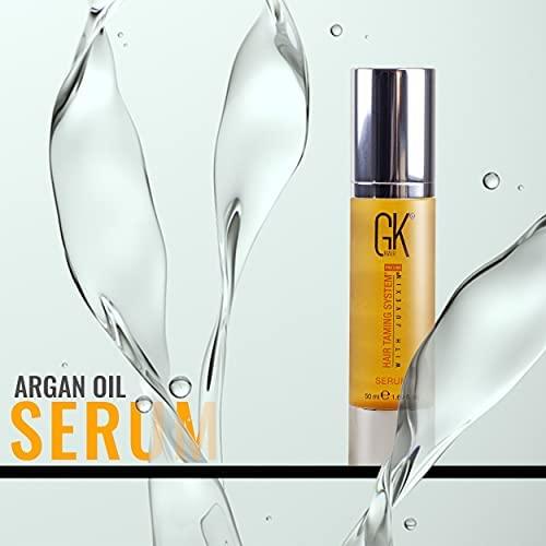 image:imageGK HAIR Global Keratin Argan Oil Serum 50ml For Women Hair Straightening And Smoothening Provides Instant Shine Softness Strength And Nourishment