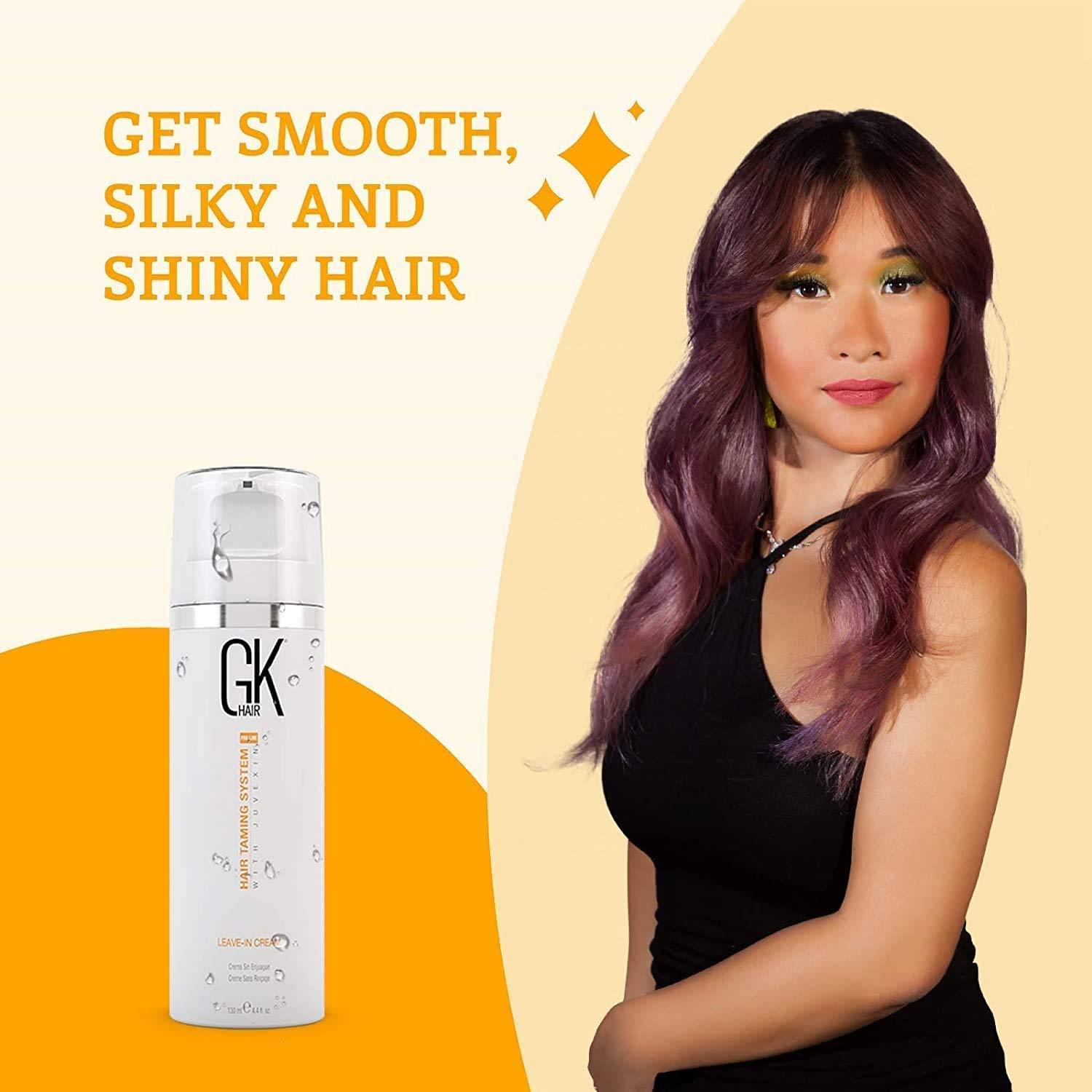 image:imageGK HAIR Global Keratin Leave in Conditioner Cream For Detangling Smoothing Strengthening 130ml Deep Conditioner Masque 200g75oz Dry Damage Hair Conditioning