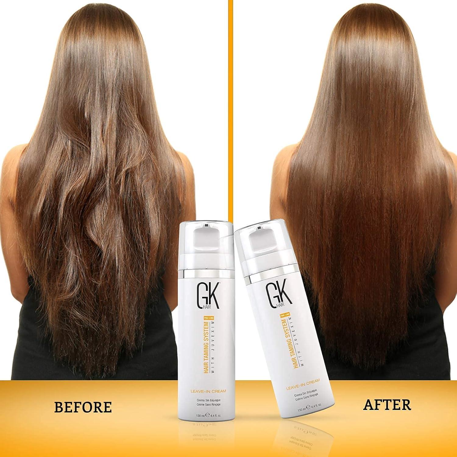 image:imageGK HAIR Global Keratin Leave in Conditioner Cream For Detangling Smoothing Strengthening 130ml rgan Oil Hair SerumMoisturizing Shampoo and Conditioner Set