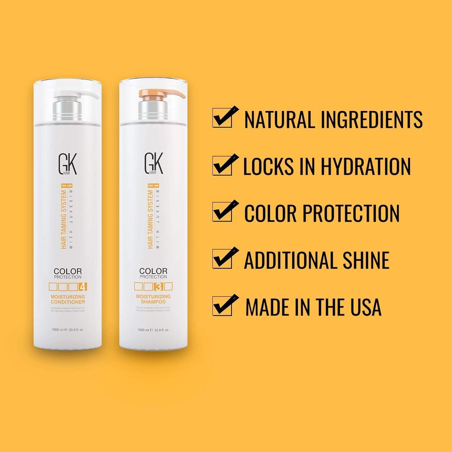 image:imageGK HAIR Global Keratin Moisturizing Shampoo amp Conditioner 338 fl oz Argan Oil Serum 169 fl oz