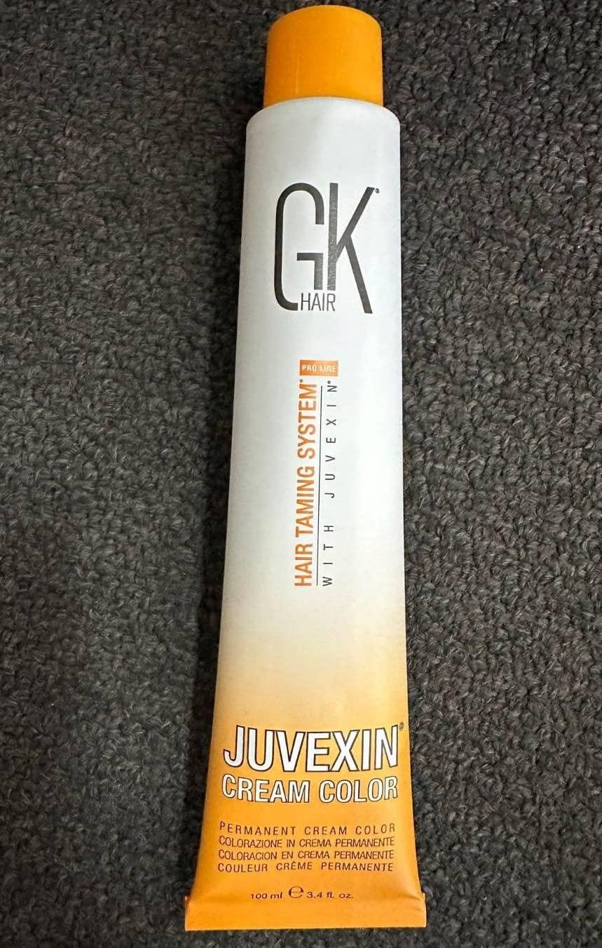 image:imageGK HAIR Global Keratin Professional Hair Color Cream Tube 34 Fl Oz100ml Nourishing amp Cleansing Colors for Styling High Performance Long Lasting Permanent Natural Toner DyeCold Naturals 801 Intense Light Blonde