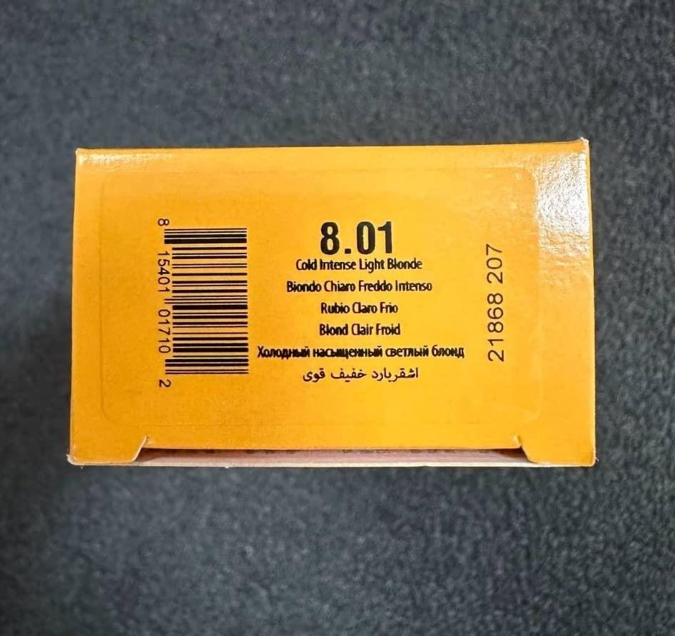image:imageGK HAIR Global Keratin Professional Hair Color Cream Tube 34 Fl Oz100ml Nourishing amp Cleansing Colors for Styling High Performance Long Lasting Permanent Natural Toner DyeCold Naturals 801 Intense Light Blonde