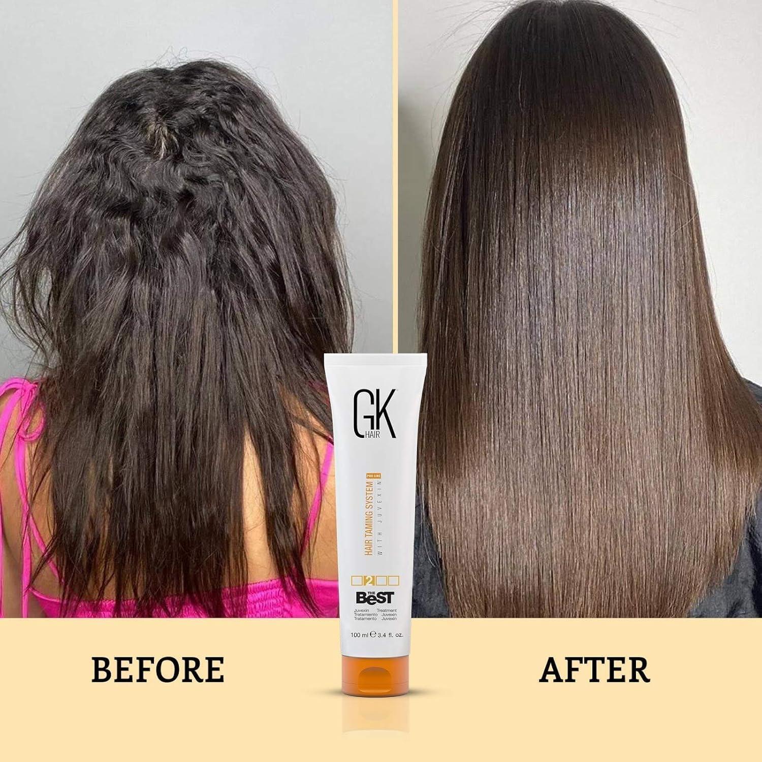 image:imageGK HAIR Global Keratin Smoothing Serum 100 Pure Organic Argan Oil 169 or 034 Fl Strength Shine Dry Damaged Repair And Global Keratin GKhair The Best Professional Hair 100 ml 34 floz