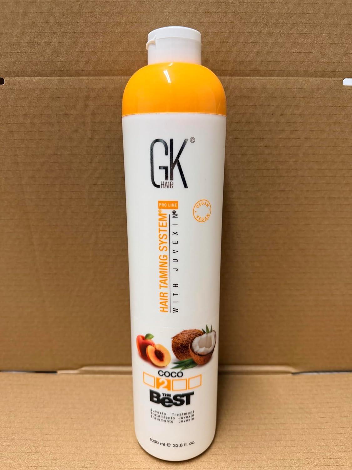 image:imageGK HAIR Global Keratin The Best ACAI 338 Fl Oz1000ml Smoothing Keratin Hair Treatment Professional Brazilian Complex Blowout Straightening For Silky Smooth amp Frizz Free HairThe Best COCO 1000ml