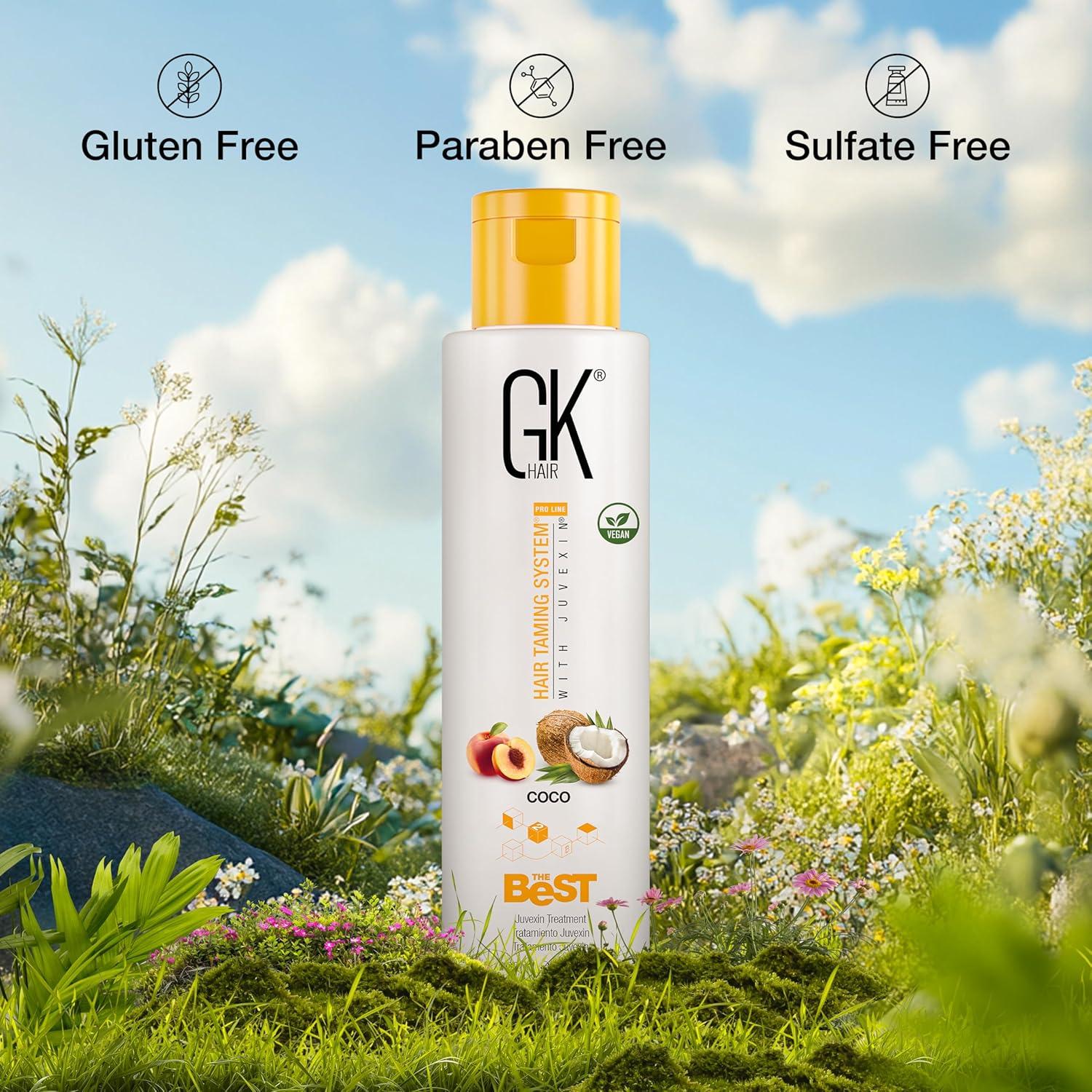 image:imageGK HAIR Global Keratin The Best ACAI 338 Fl Oz1000ml Smoothing Keratin Hair Treatment Professional Brazilian Complex Blowout Straightening For Silky Smooth amp Frizz Free HairThe Best COCO 100ml