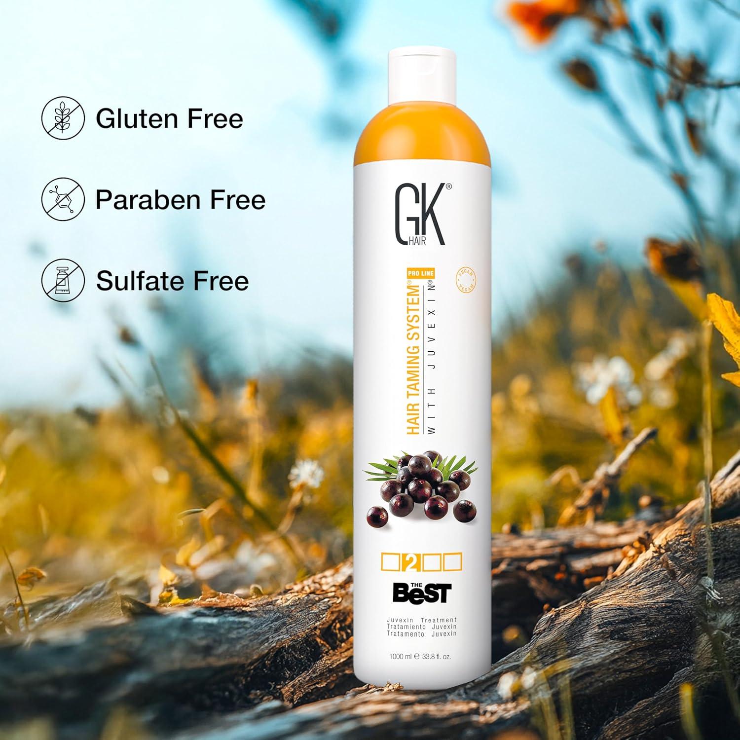 image:imageGK HAIR Global Keratin The Best ACAI 338 Fl Oz1000ml Smoothing Keratin Hair Treatment Professional Brazilian Complex Blowout Straightening For Silky Smooth amp Frizz Free HairThe Best ACAI 1000ml