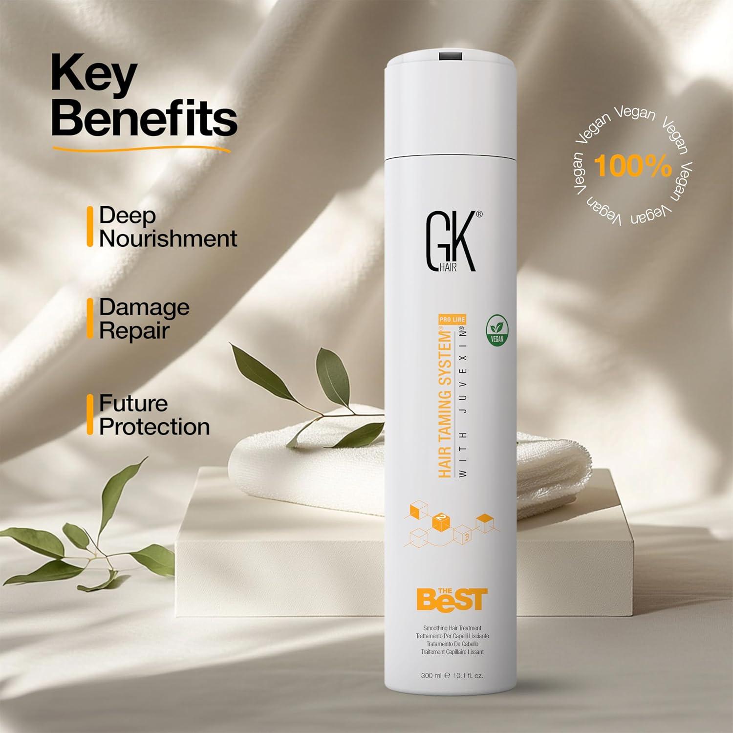 image:imageGK HAIR Global Keratin The Best ACAI 338 Fl Oz1000ml Smoothing Keratin Hair Treatment Professional Brazilian Complex Blowout Straightening For Silky Smooth amp Frizz Free Hair300ml