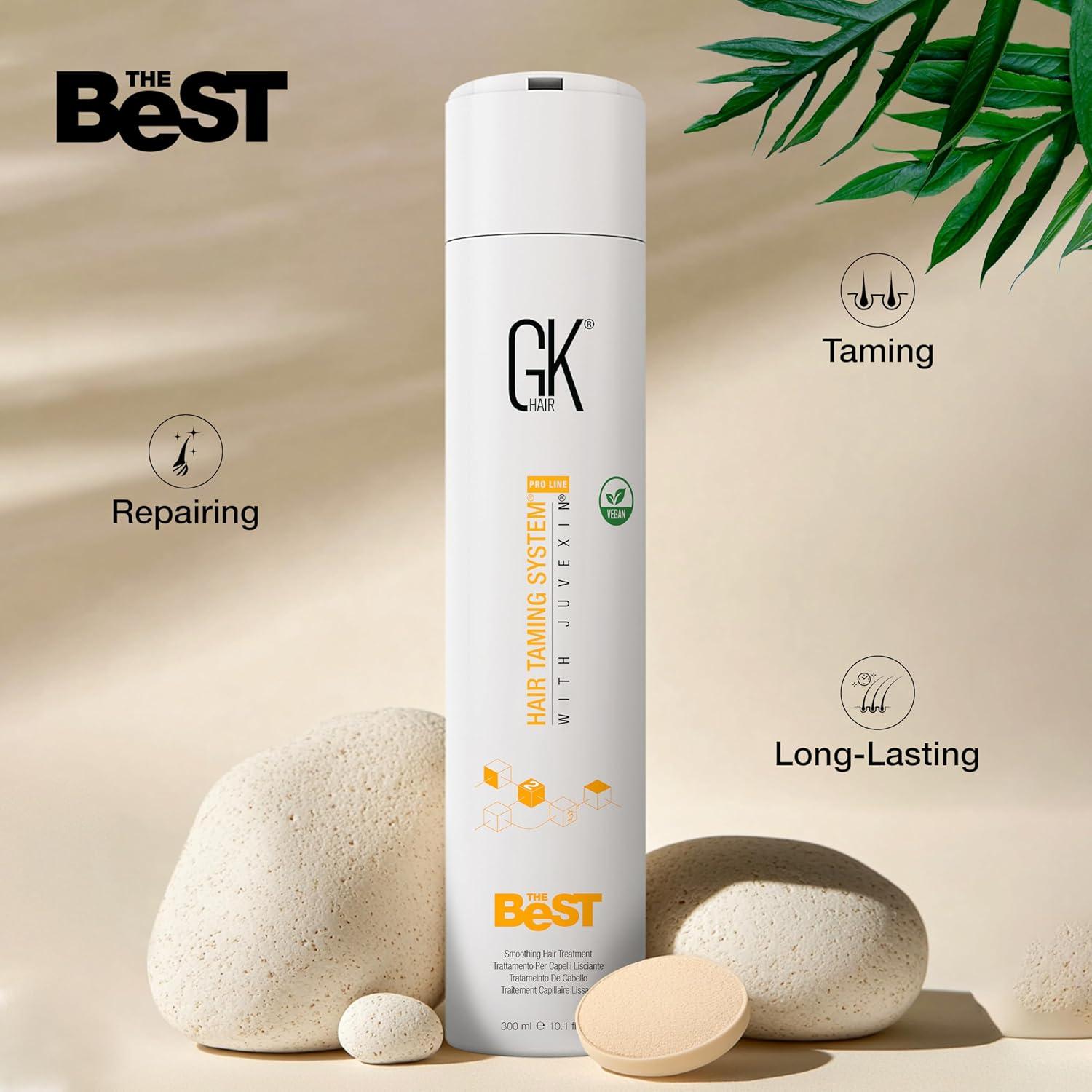 image:imageGK HAIR Global Keratin The Best ACAI 338 Fl Oz1000ml Smoothing Keratin Hair Treatment Professional Brazilian Complex Blowout Straightening For Silky Smooth amp Frizz Free Hair300ml