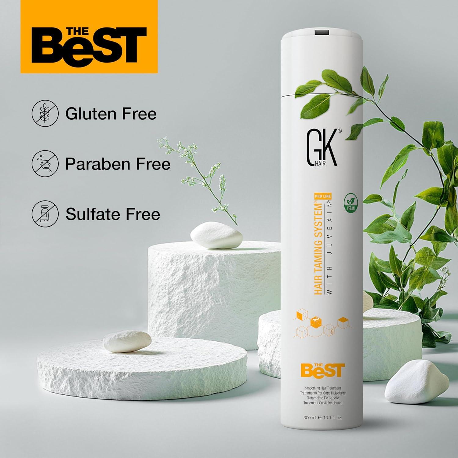 image:imageGK HAIR Global Keratin The Best ACAI 338 Fl Oz1000ml Smoothing Keratin Hair Treatment Professional Brazilian Complex Blowout Straightening For Silky Smooth amp Frizz Free Hair300ml