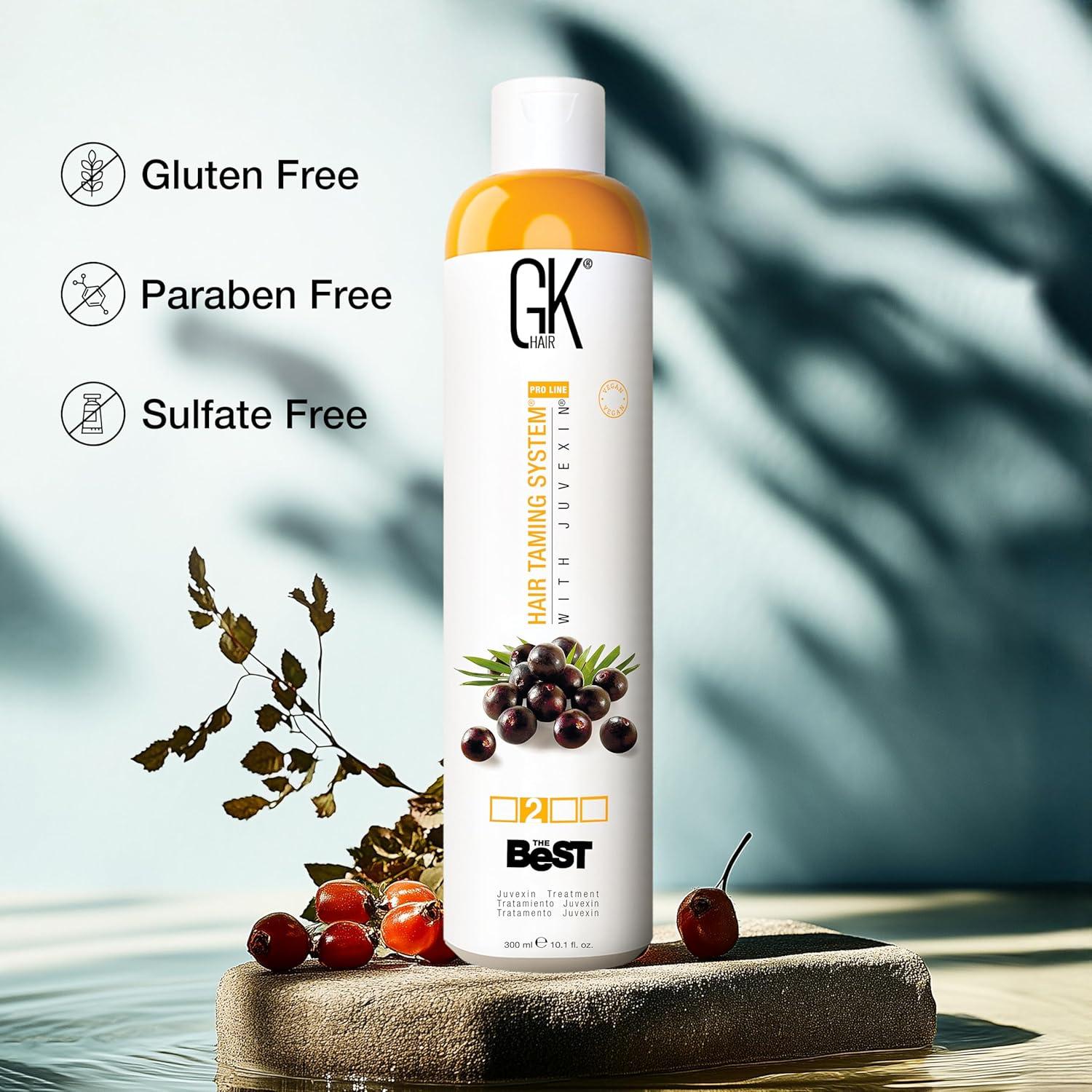 image:imageGK HAIR Global Keratin The Best ACAI 338 Fl Oz1000ml Smoothing Keratin Hair Treatment Professional Brazilian Complex Blowout Straightening For Silky Smooth amp Frizz Free HairACAI 300ml