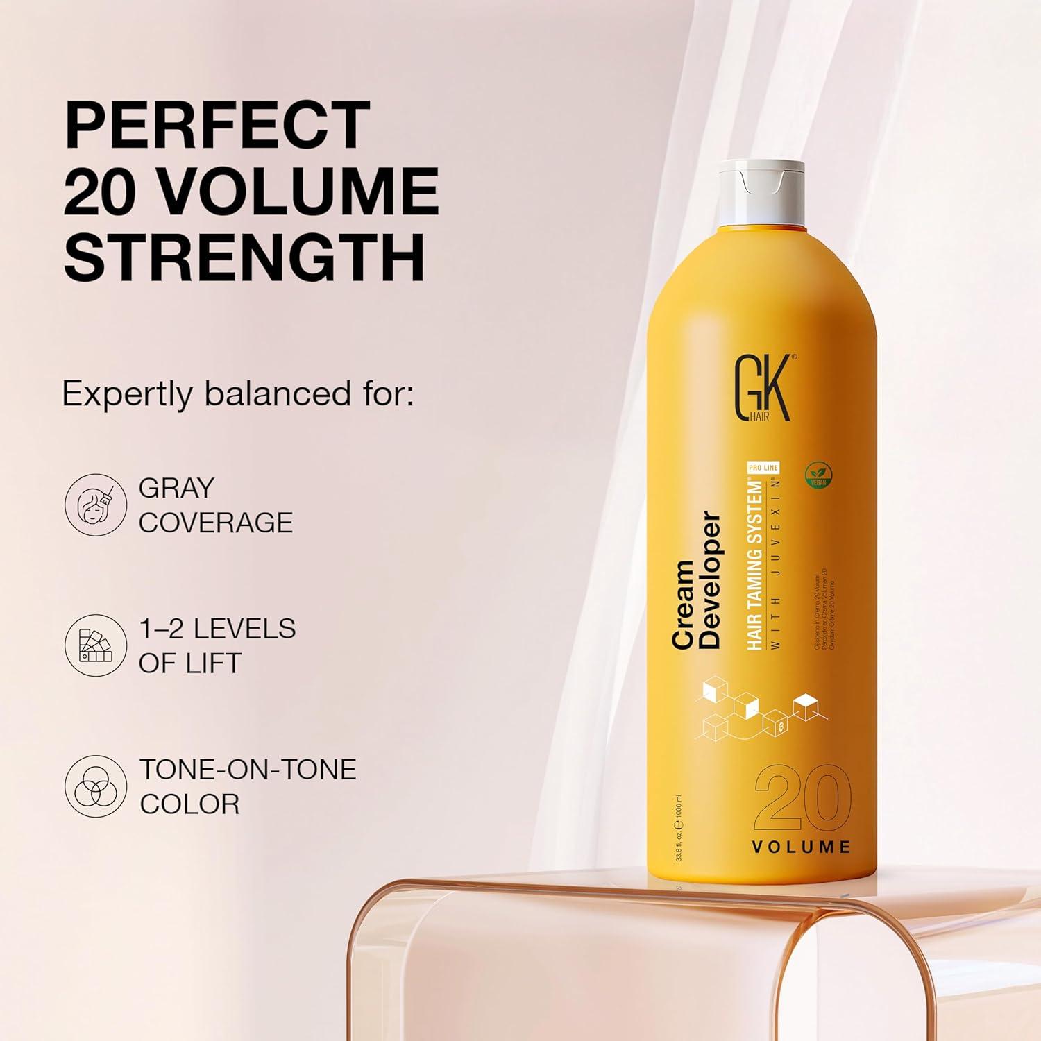 image:imageGK HAIR Hair Creme 20 Volume Developer 5 Fl Oz for Hair Coloring Bleach HighPerformance Long Lasting SemiPermanent Hair Color Toner DyeDeveloper