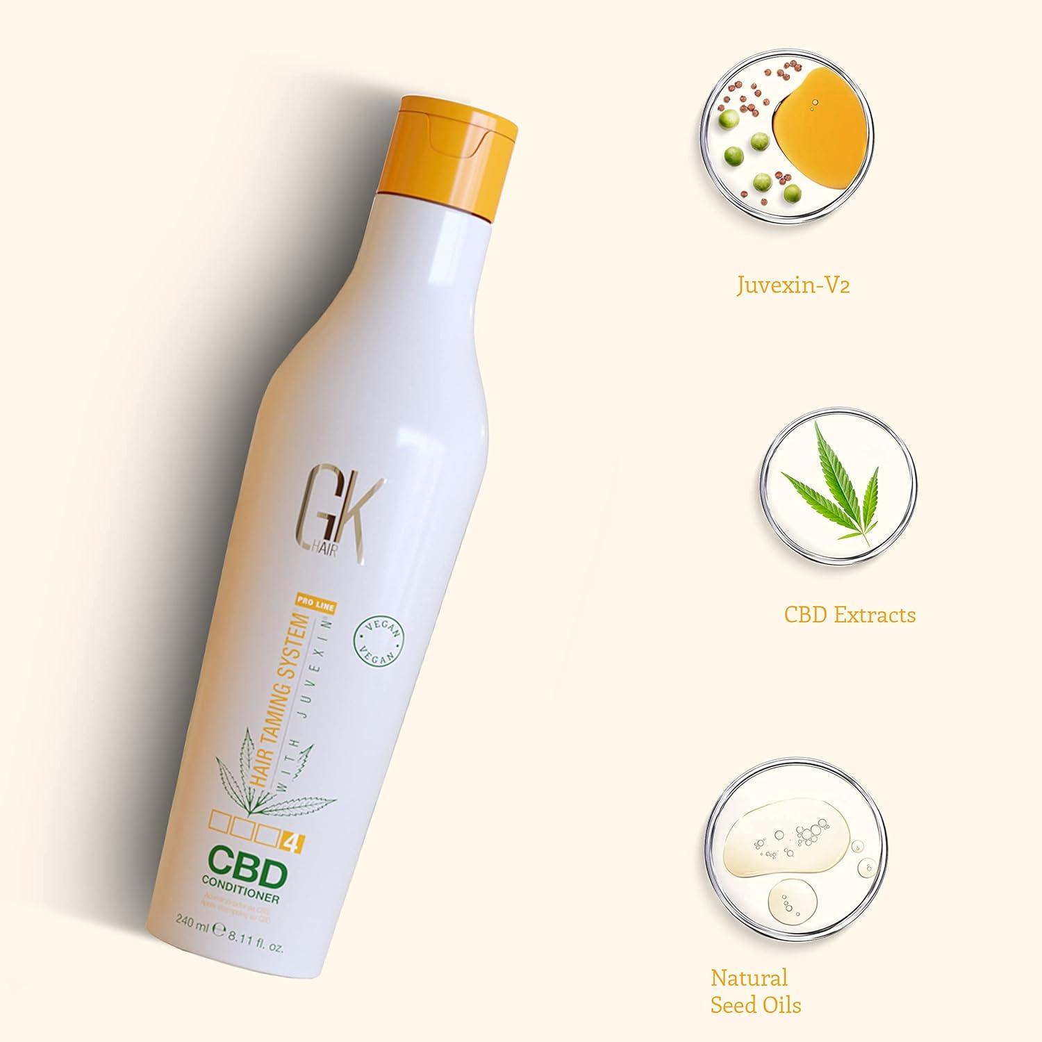 image:imageGK HAIR Hemp Shampoo Hydrating Strengthening Color Treated Damaged Repair Provides Nourishing amp Shine Natural Organic Vegan Sulfate Paraben Free ShampooConditioner