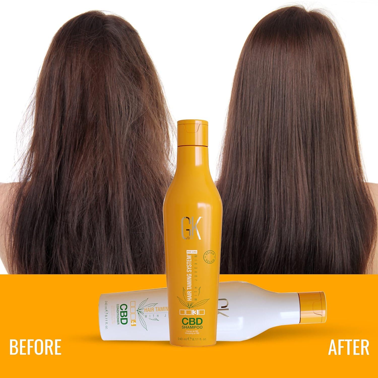 image:imageGK HAIR Hemp Shampoo Hydrating Strengthening Color Treated Damaged Repair Provides Nourishing amp Shine Natural Organic Vegan Sulfate Paraben Free ShampooTrio