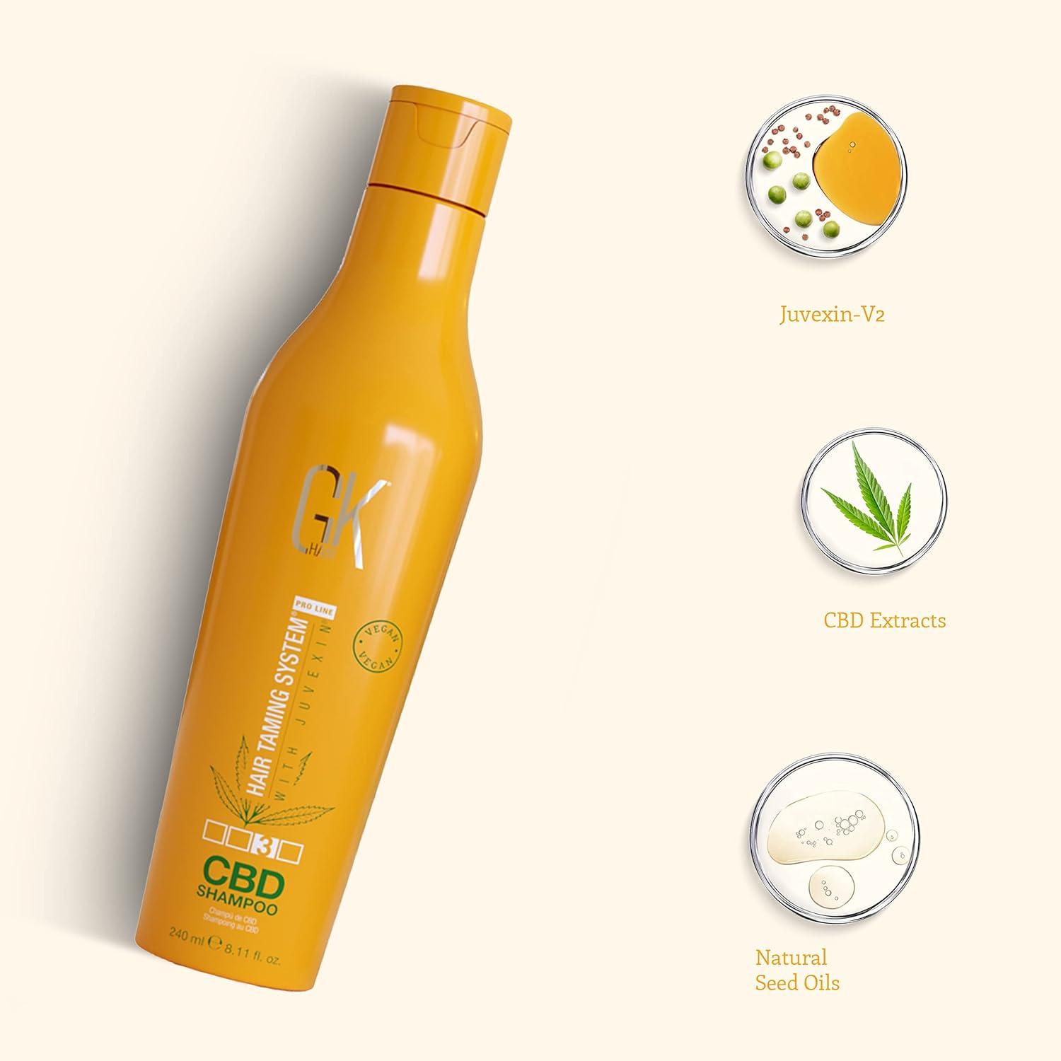 image:imageGK HAIR Hemp Shampoo Hydrating Strengthening Color Treated Damaged Repair Provides Nourishing amp Shine Natural Organic Vegan Sulfate Paraben Free ShampooShampoo