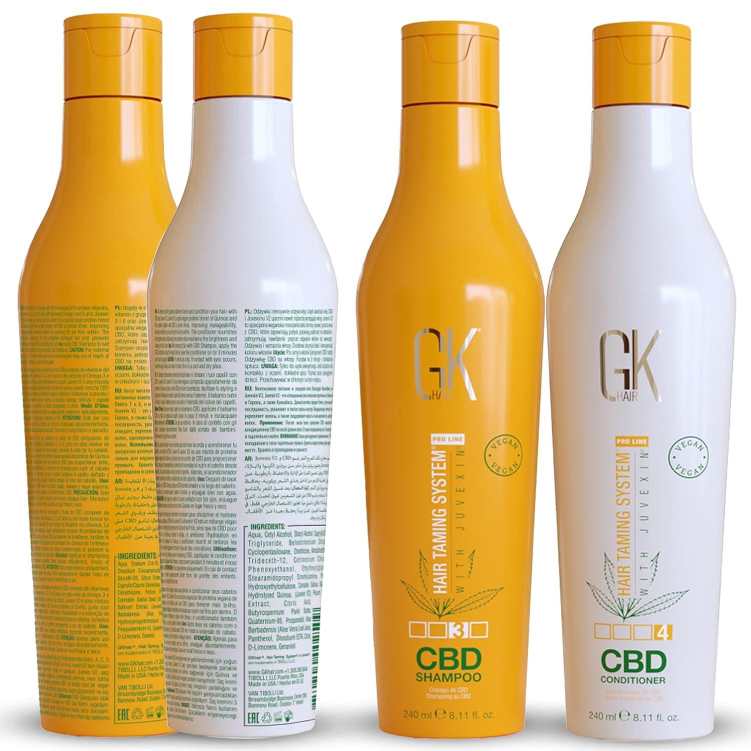 image:imageGK HAIR Hemp Shampoo Hydrating Strengthening Color Treated Damaged Repair Provides Nourishing amp Shine Natural Organic Vegan Sulfate Paraben Free ShampooDuo