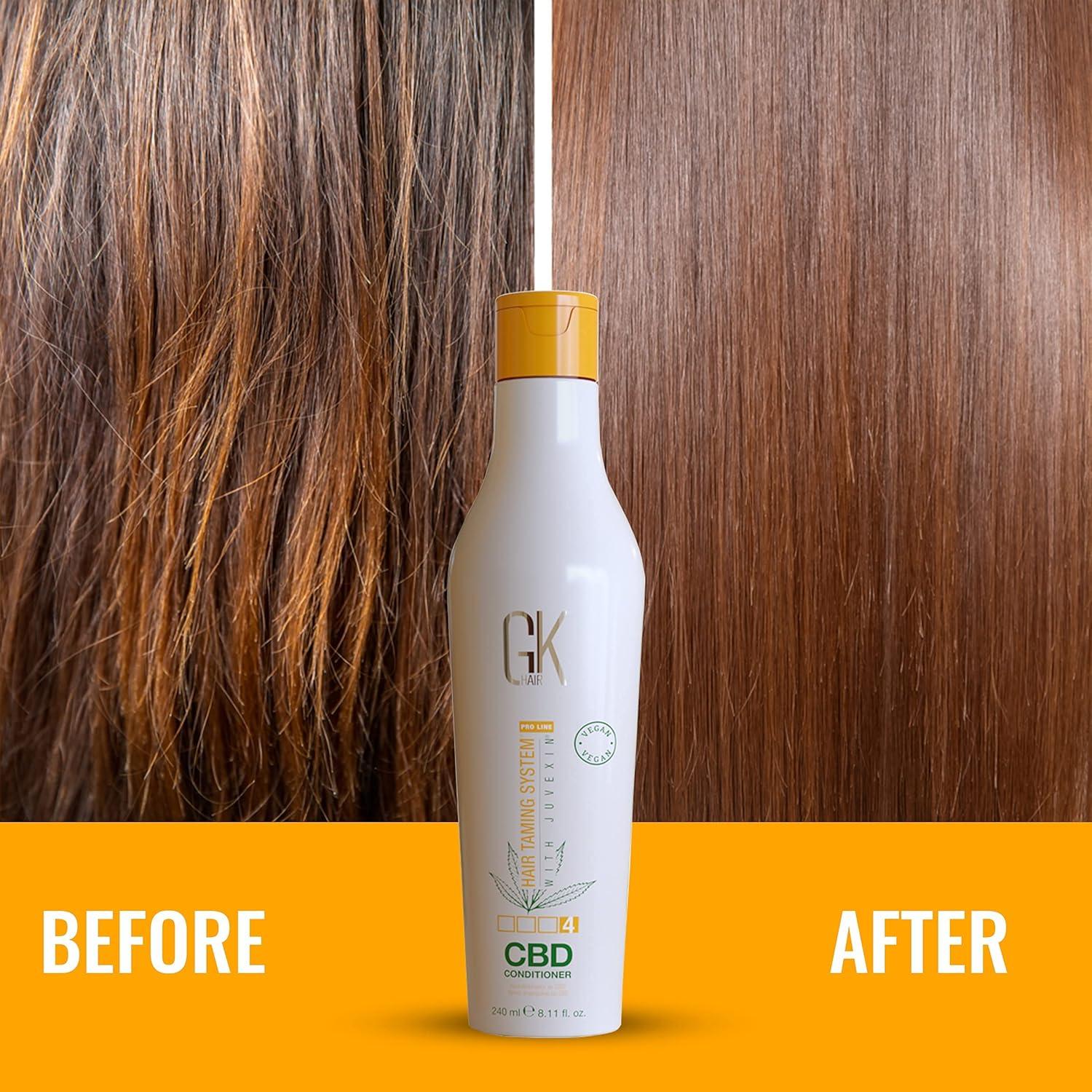 image:imageGK HAIR Hemp Shampoo Hydrating Strengthening Color Treated Damaged Repair Provides Nourishing amp Shine Natural Organic Vegan Sulfate Paraben Free ShampooConditioner