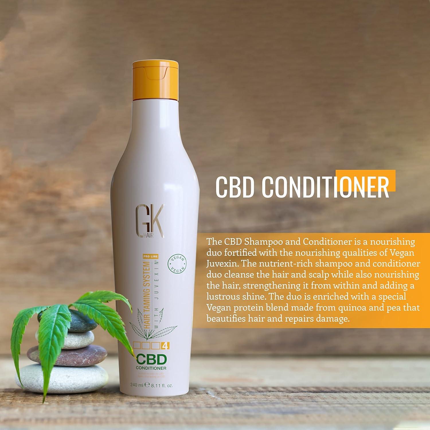 image:imageGK HAIR Hemp Shampoo Hydrating Strengthening Color Treated Damaged Repair Provides Nourishing amp Shine Natural Organic Vegan Sulfate Paraben Free ShampooConditioner