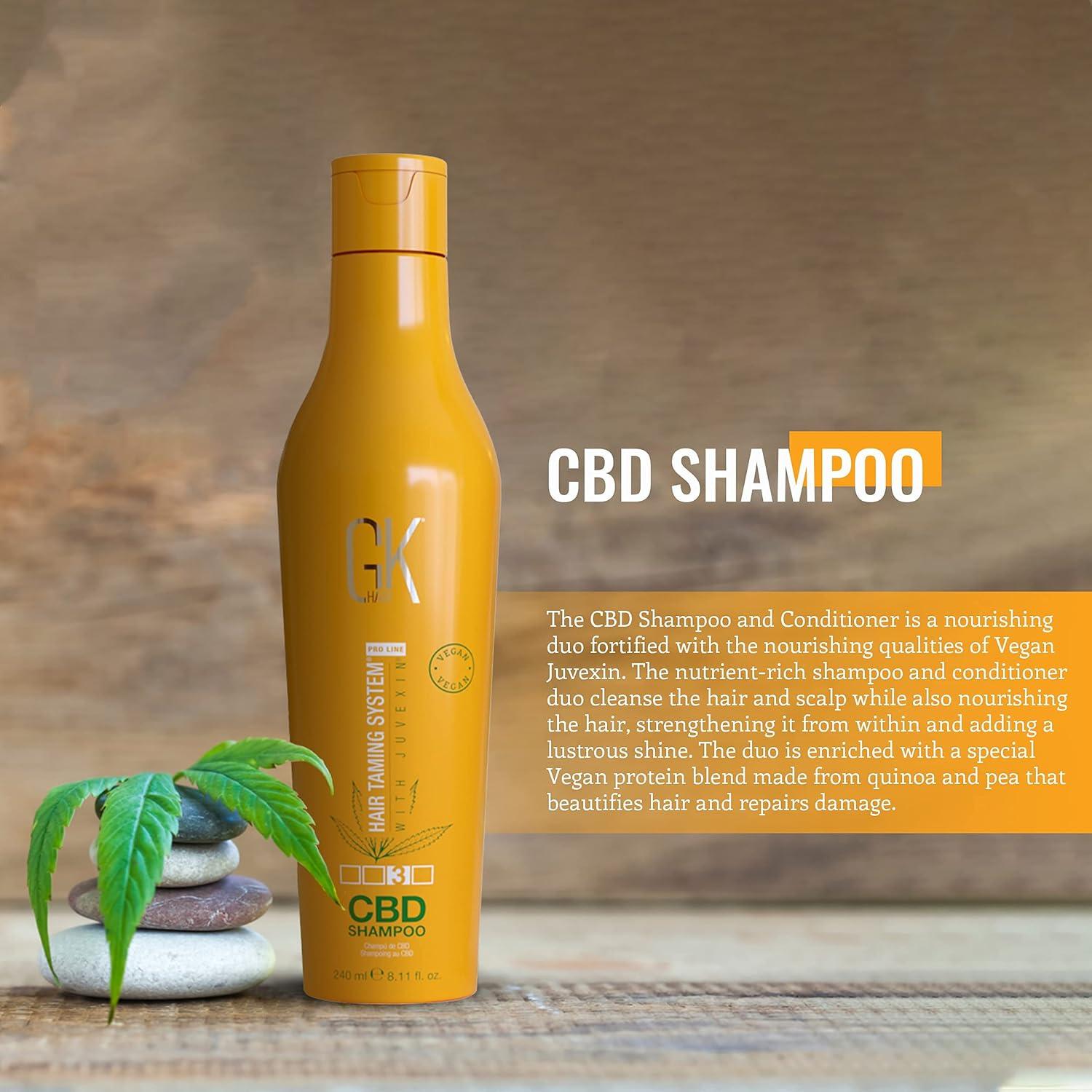 image:imageGK HAIR Hemp Shampoo Hydrating Strengthening Color Treated Damaged Repair Provides Nourishing amp Shine Natural Organic Vegan Sulfate Paraben Free ShampooShampoo