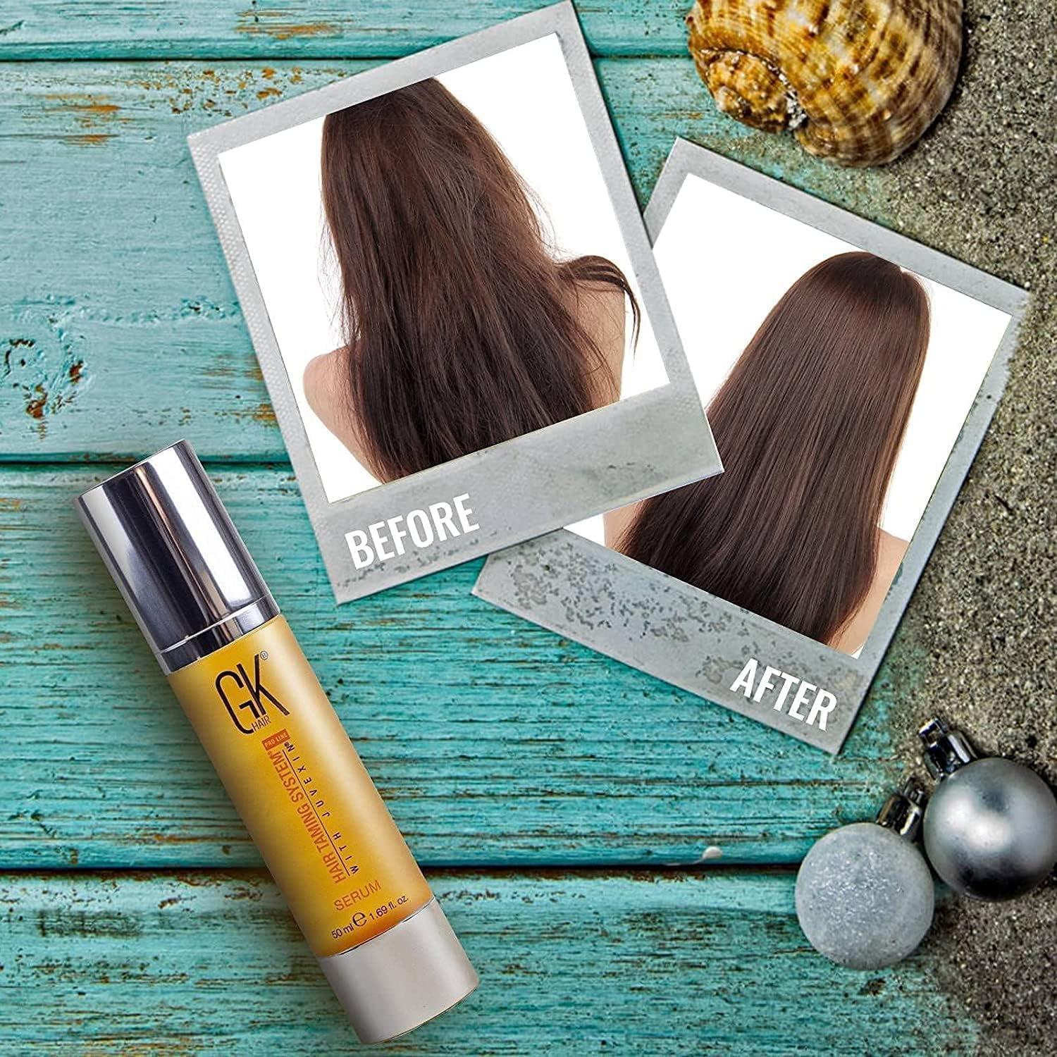 image:imageGK HAIR Leavein Spray Hair Detangler 4 Oz Unisex Smoothing 100 Pure Organic Argan Oil Serum 169 Fl Oz