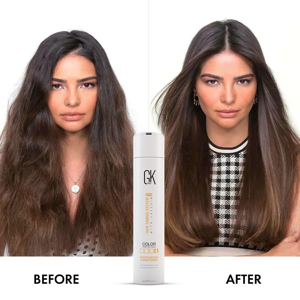 image:imageGK HAIR Moisturizing Conditioner For Dry amp Frizzy Hair Floral Delivers Hydration amp Nourishes Dry Brittle Hair Deeply With Natural Keratin amp Seed Oils Extracts Sulphate amp Paraben Free 300ml