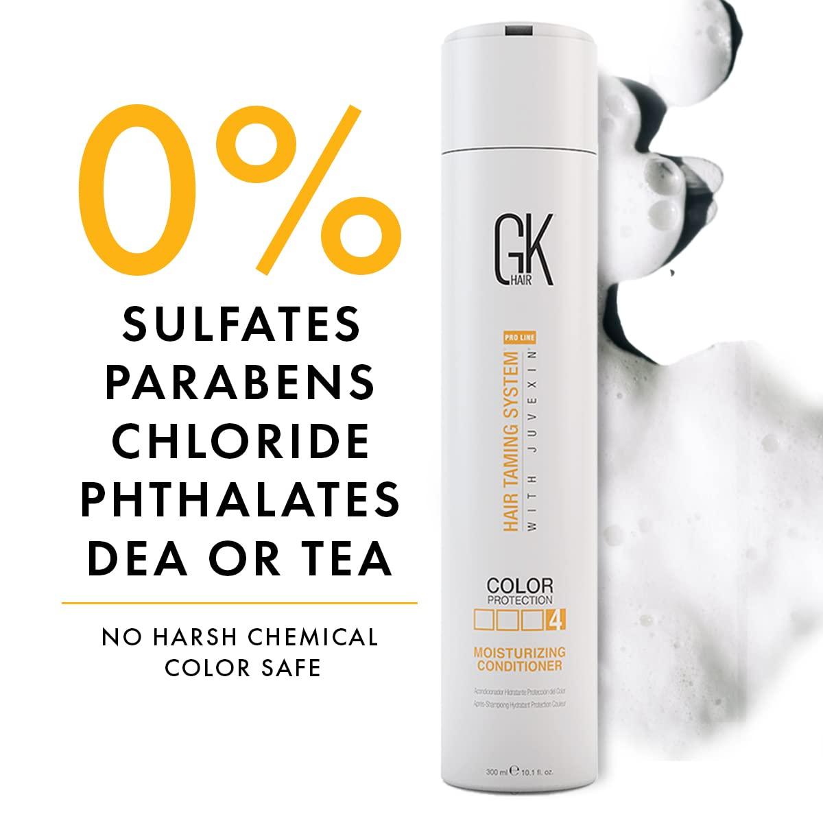 image:imageGK HAIR Moisturizing Conditioner For Dry amp Frizzy Hair Floral Delivers Hydration amp Nourishes Dry Brittle Hair Deeply With Natural Keratin amp Seed Oils Extracts Sulphate amp Paraben Free 300ml